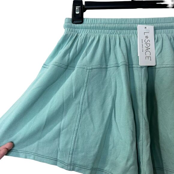 L*Space Day Tripper Short Pull On Elastic Waist Pool Green Women Small NWT - Picture 4 of 7